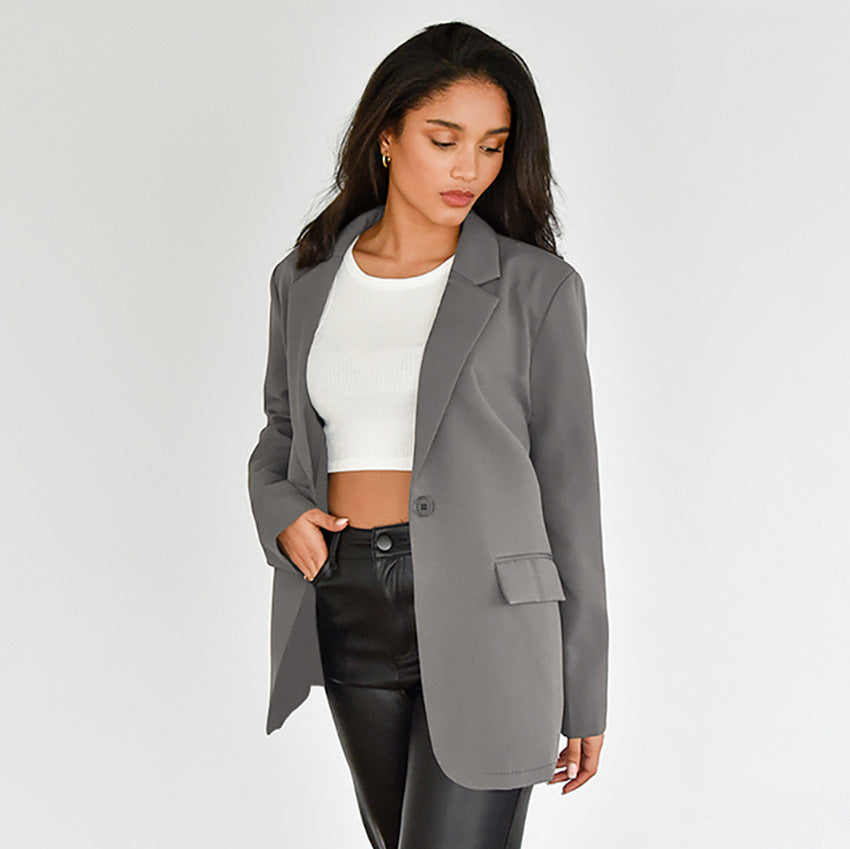 Dame Oversized Blazer med moderne snit og elegante detaljer Stilla
