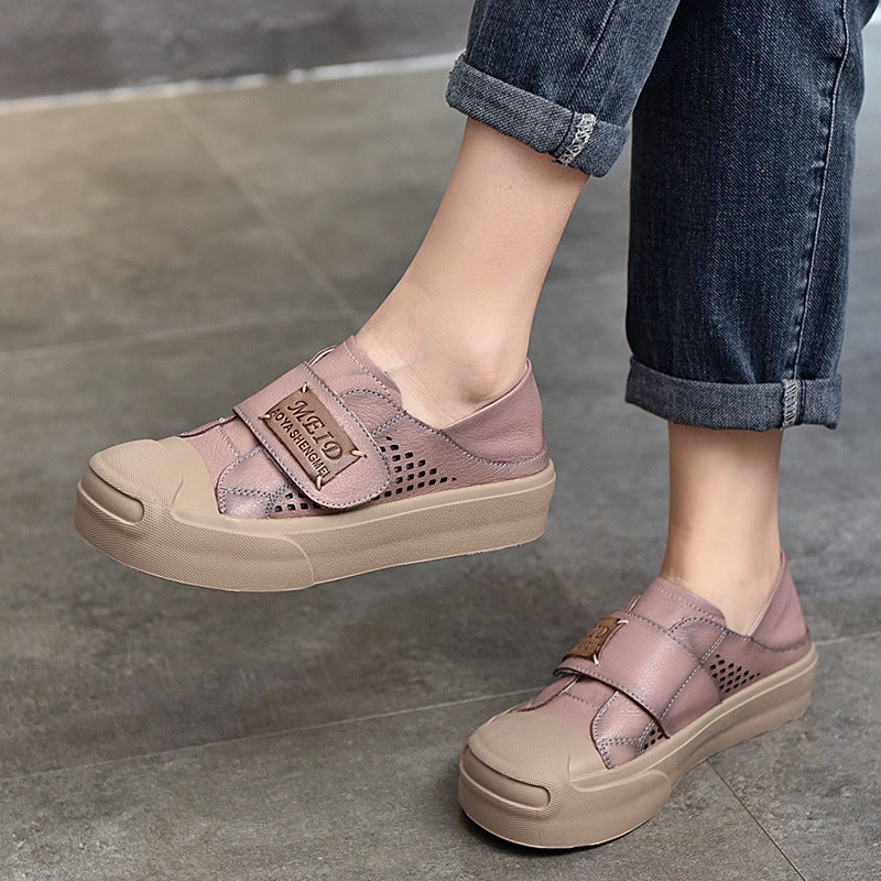 Dame sporty Slip-On sneakers med unikt velcro design og åndbare egenskaber Stilla