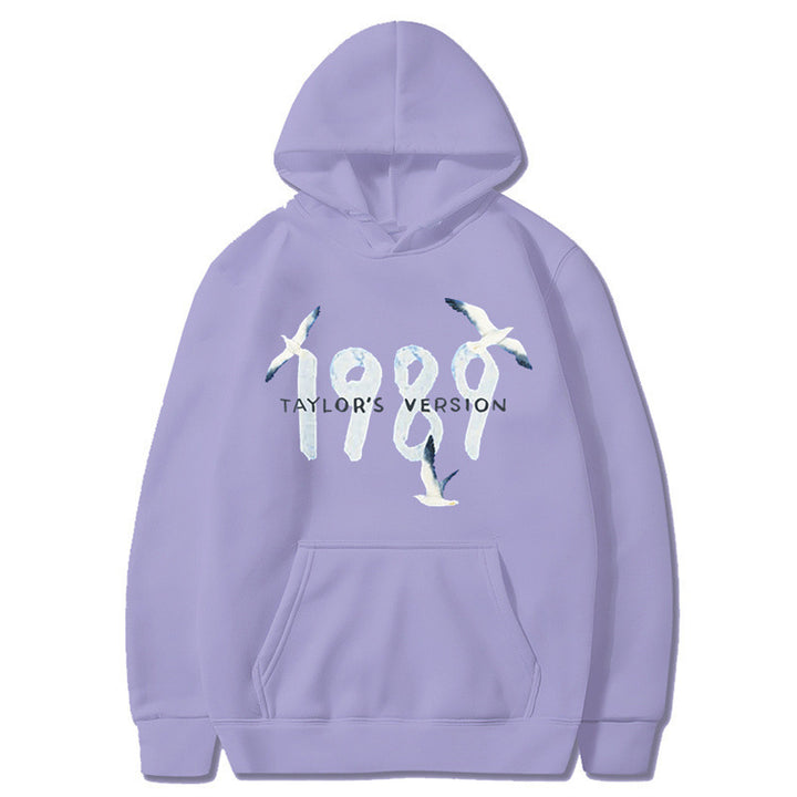 Kvinders hætte sweatshirt med kreativt fugledesign og høj kvalitet bomuld Skovae