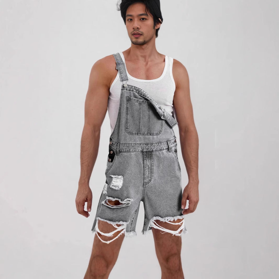 Herren Casual Jeans Overalls Skovae