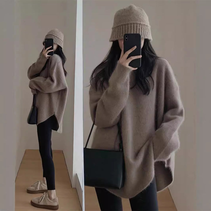 Kvinders oversized hyggesweater med struktureret overflade og afslappet pasform Stilla