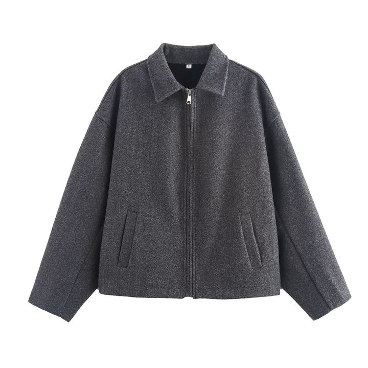 Dame casual oversized jakke lavet af blødt materiale Stilla
