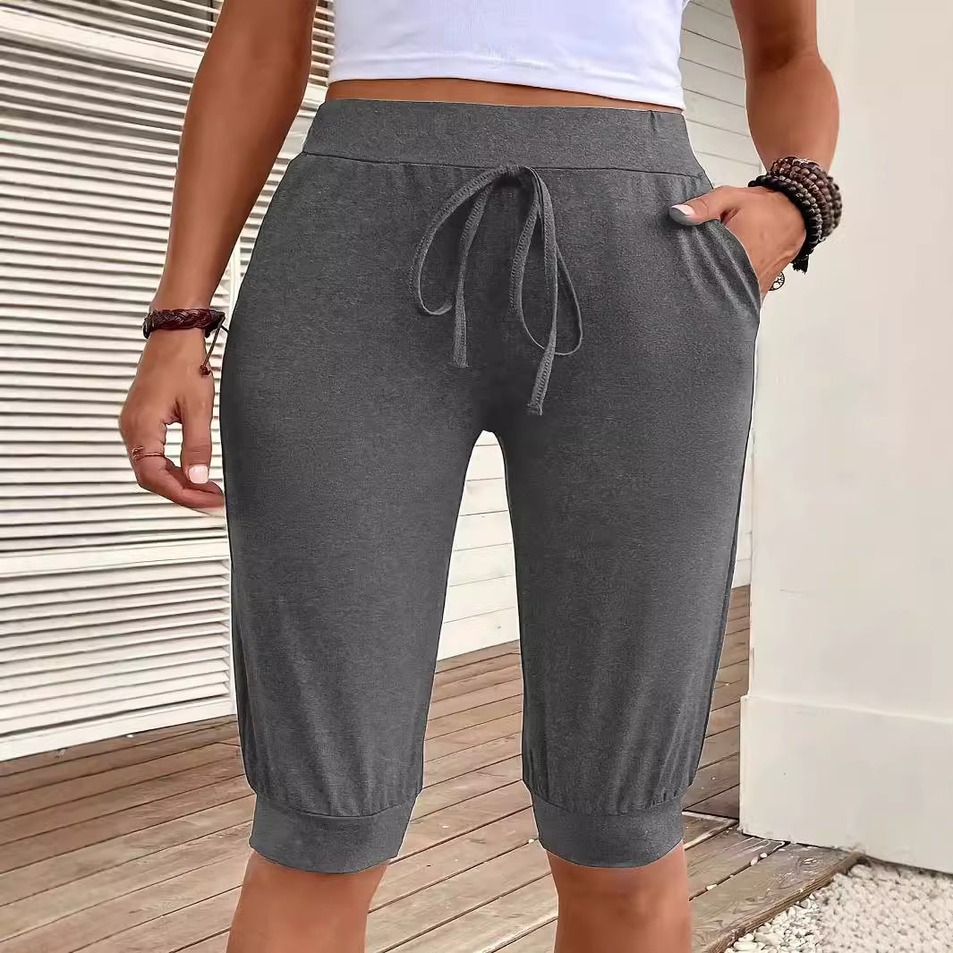 Dame hættetræningsshorts med snøre Stilla