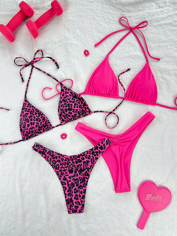 Dame Triangel-Bikini-Sæt med legende design Skovae