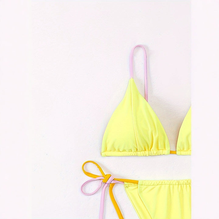 Dame Bikini-sæt med justerbare bånd og livsglad design Stilla