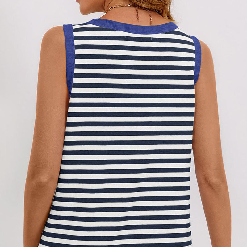 Dame afslappet stribet Tank Top Stilla