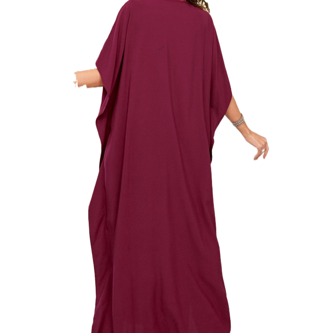 Dame Kaftan med eksklusivt gyldent broderi og elegant snit Stilla