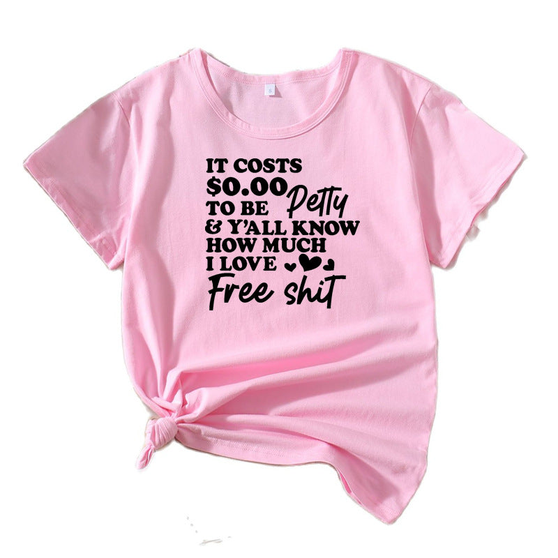 Dame Fritid Sjov Slogan T-Shirt Stilla