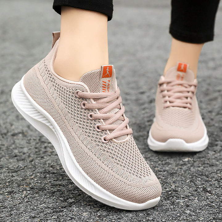 Dame Sporty Åndbare Sneakers med elastisk Overdel Stilla