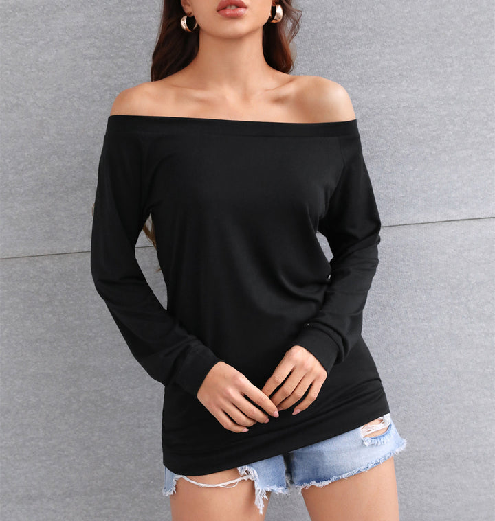 Dame Off-Shoulder Langærmet Bluse Stilla