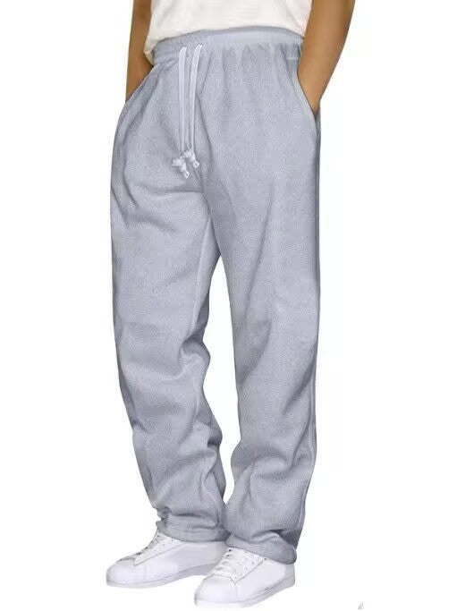 Kvinders komfortable sweatpants med sidelommer og elastisk talje Skovae