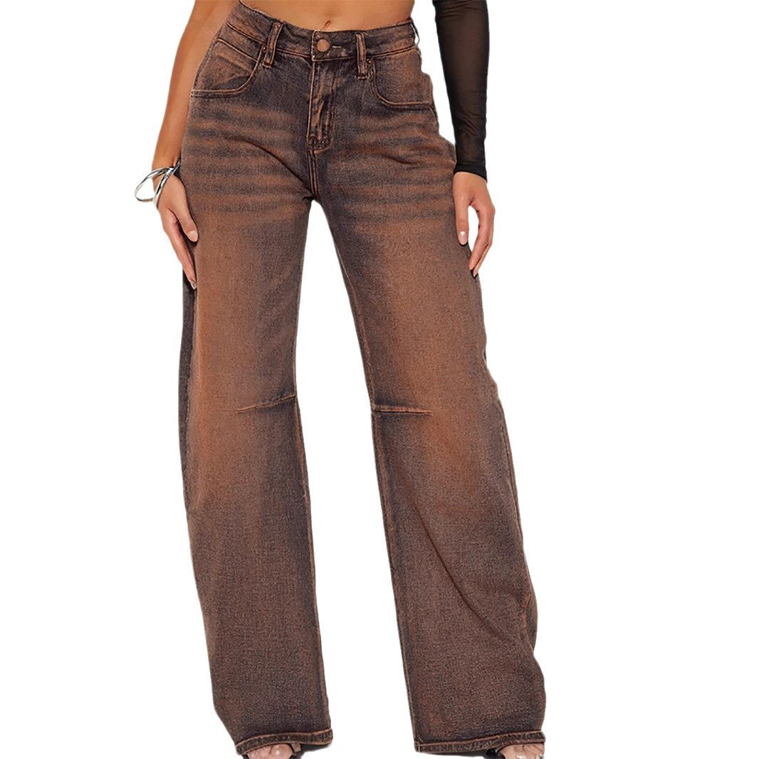 Damer Bred Jeans Stilla