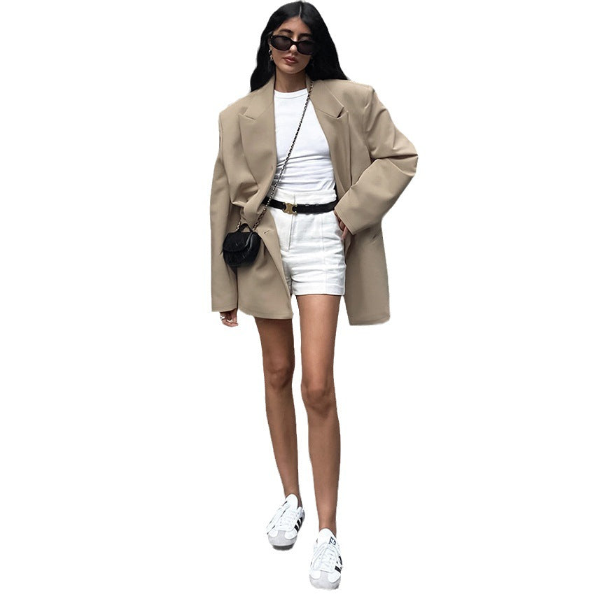 Dame Oversized Blazerjakke med elegant snit og moderne detaljer Stilla