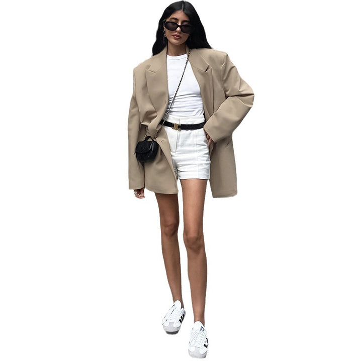 Dame Oversized Blazerjakke med elegant snit og moderne detaljer Stilla