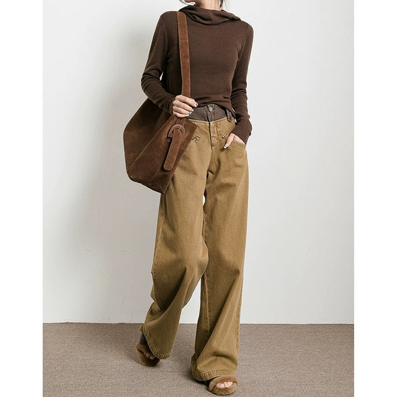 Dame chic sweater med elegant hætte og fin strikstruktur Stilla