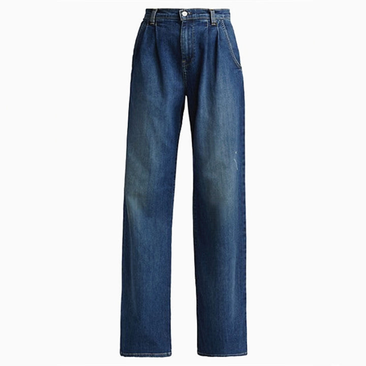 Dame Løst skåret High-Waist Jeans med lav talje og sidelommer Stilla