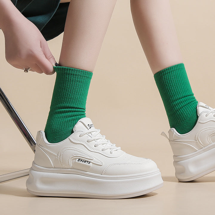 Dame Sporty Platform Sneakers med åndbare materialer og struktureret sål Stilla