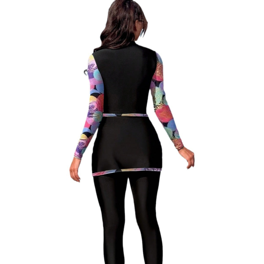 Dame modersk langærmet surfsuit med vikledesign Skovae