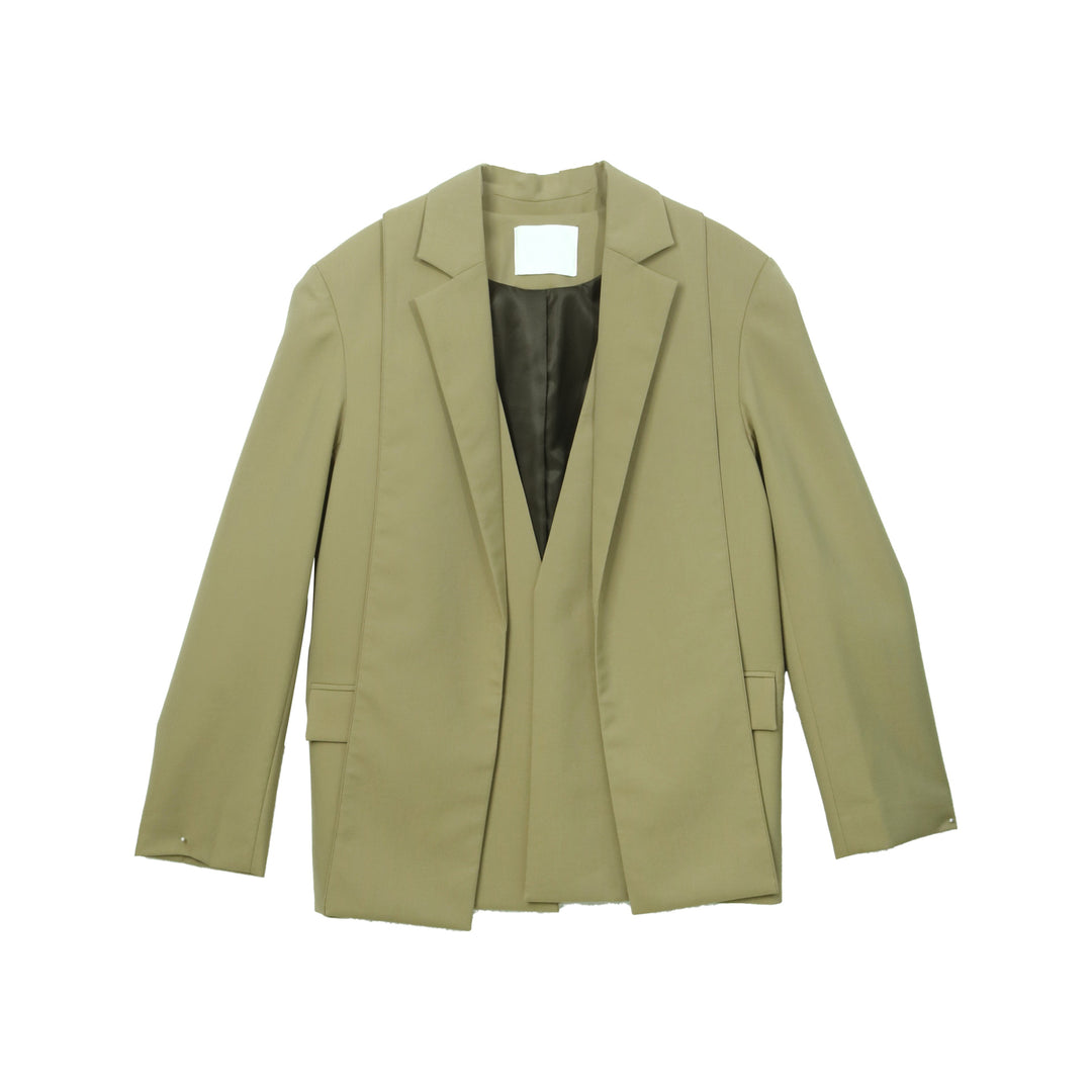 Dame oversized blazer med struktureret materiale og elegante detaljer Stilla