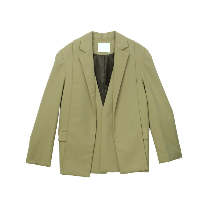 Dame oversized blazer med struktureret materiale og elegante detaljer Stilla