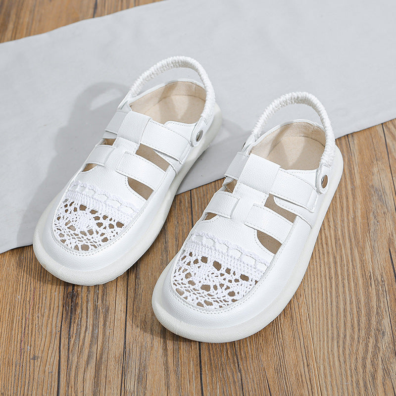 Dame Komfortable Sandaler med åndbare netoverflader og justerbare remme Stilla
