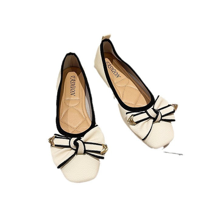 Dame ballerinas med raffineret sløjfedesign og elegant pyntedetalje Stilla