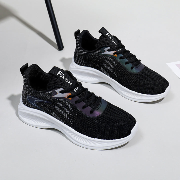 Dame Sporty Sneakers lavet af åndbart materiale med støddæmpende sål Stilla