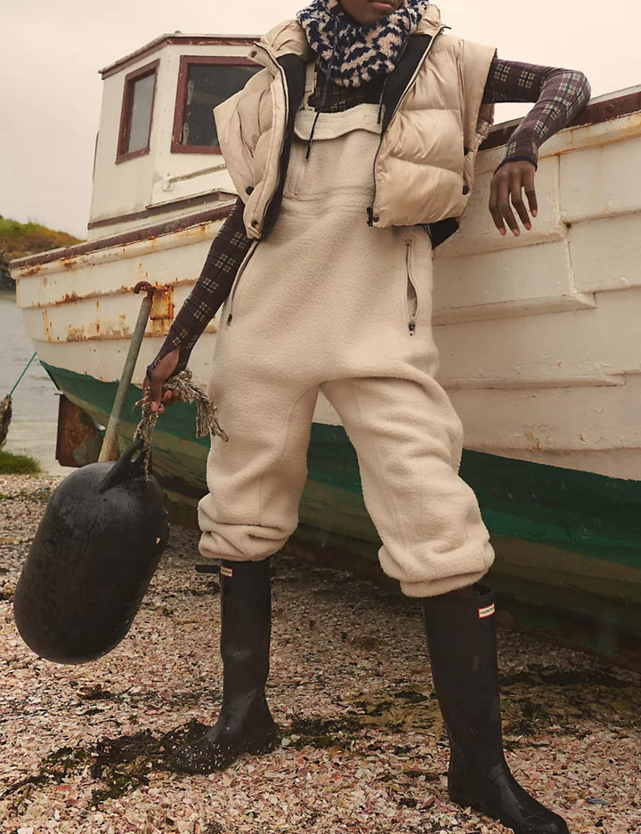 Kvindernes fleece overalls med praktiske lommer og blød inderside Stilla