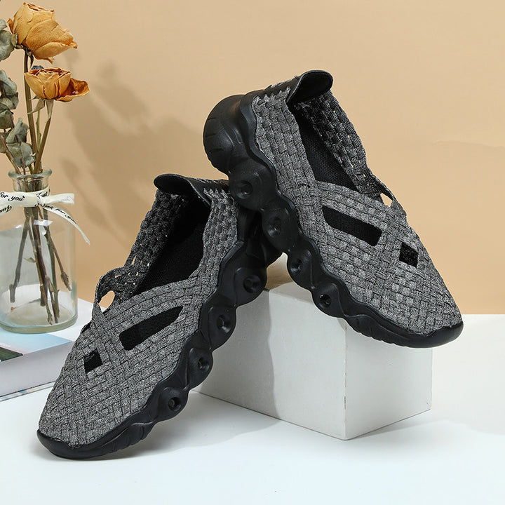 Dame Åndbare Slip-On Sko med fleksibelt Overmateriale og skridsikker Såle Stilla