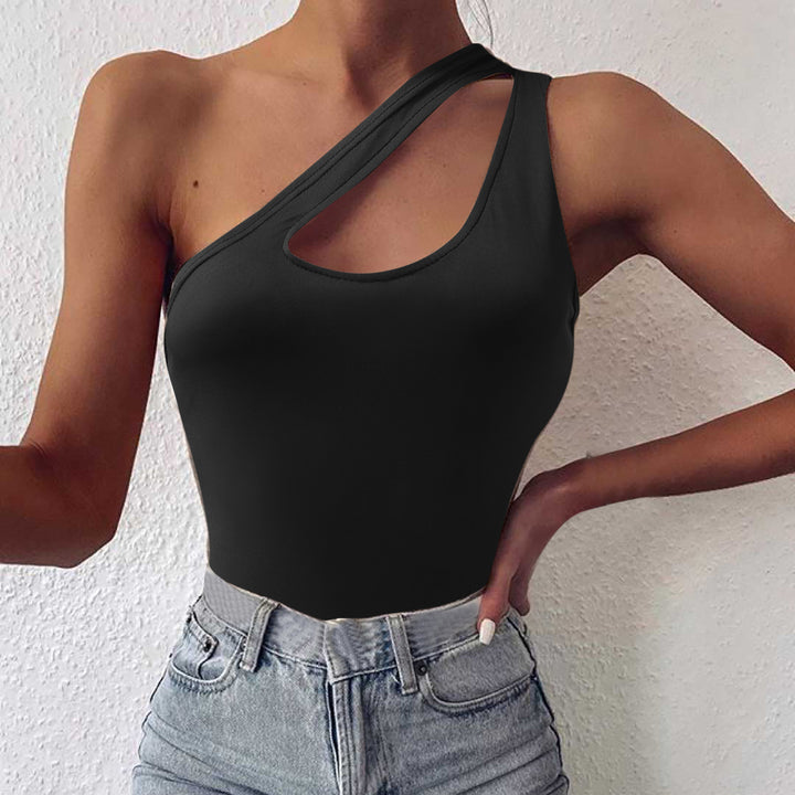 Femme Én-skulder Cut-Out Bodysuit Stilla