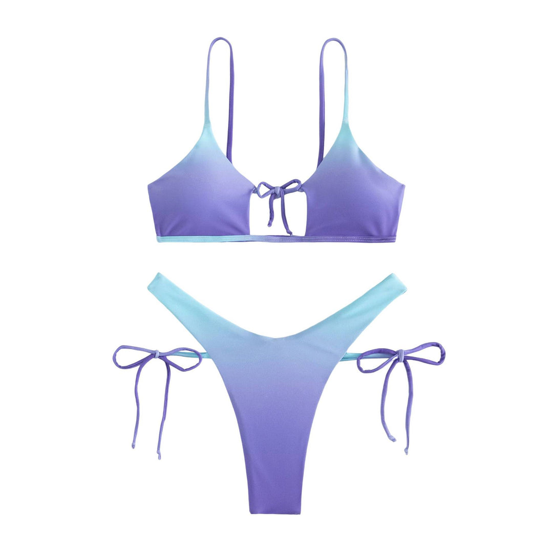 Damer Trekant-Bikini med justerbare stropper og høj benudskæring Stilla