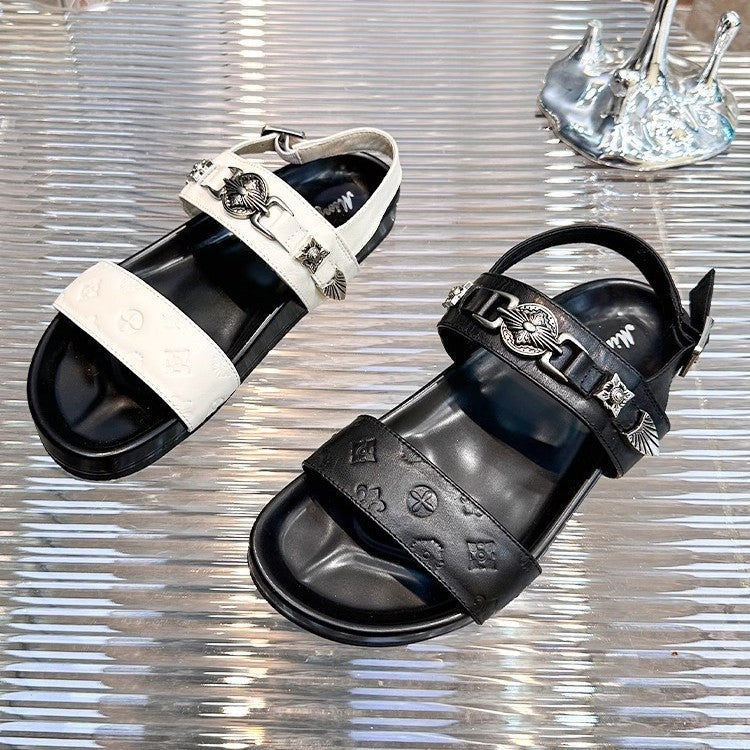 Dame Elegante Sommer-sandaler med justerbart remdesign og luksuriøse accenter Stilla