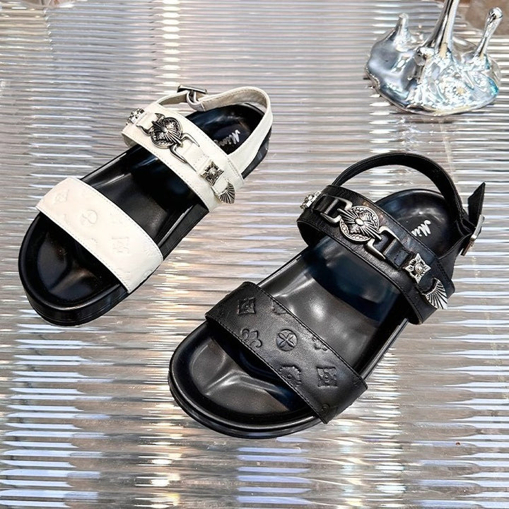 Dame Elegante Sommer-sandaler med justerbart remdesign og luksuriøse accenter Stilla