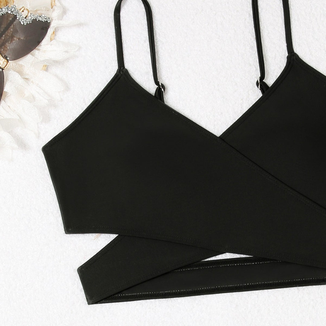 Dame Triangel-Bikini med elegant omslagsskjørt Skovae