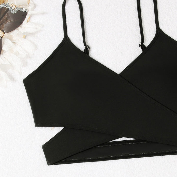 Dame Triangel-Bikini med elegant omslagsskjørt Skovae