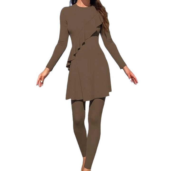 Dame Sporty Badedragt med Wrap Skirt Skovae