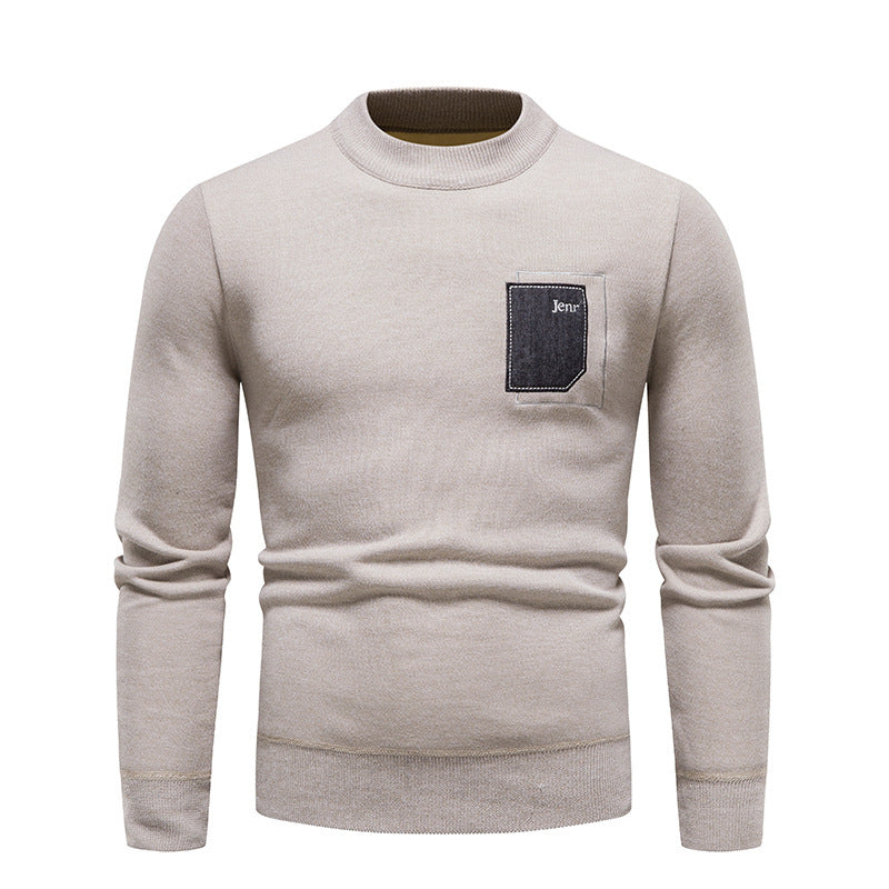 Herre høj kvalitets sweater med praktisk brystlomme Stilla