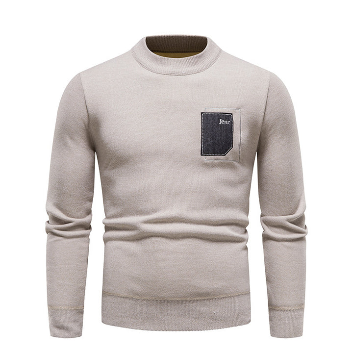 Herre høj kvalitets sweater med praktisk brystlomme Stilla