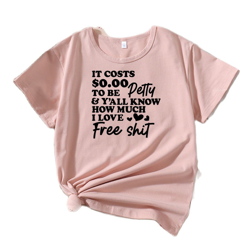 Dame Fritid Sjov Slogan T-Shirt Stilla