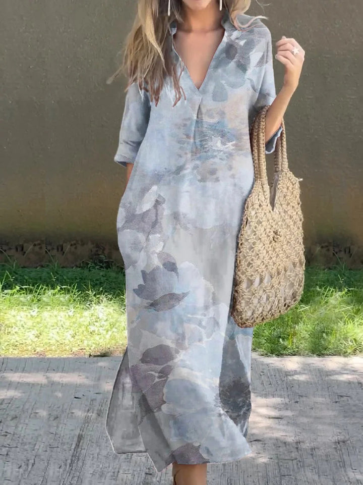 Dame Lang Tunika med blomsterprint Stilla