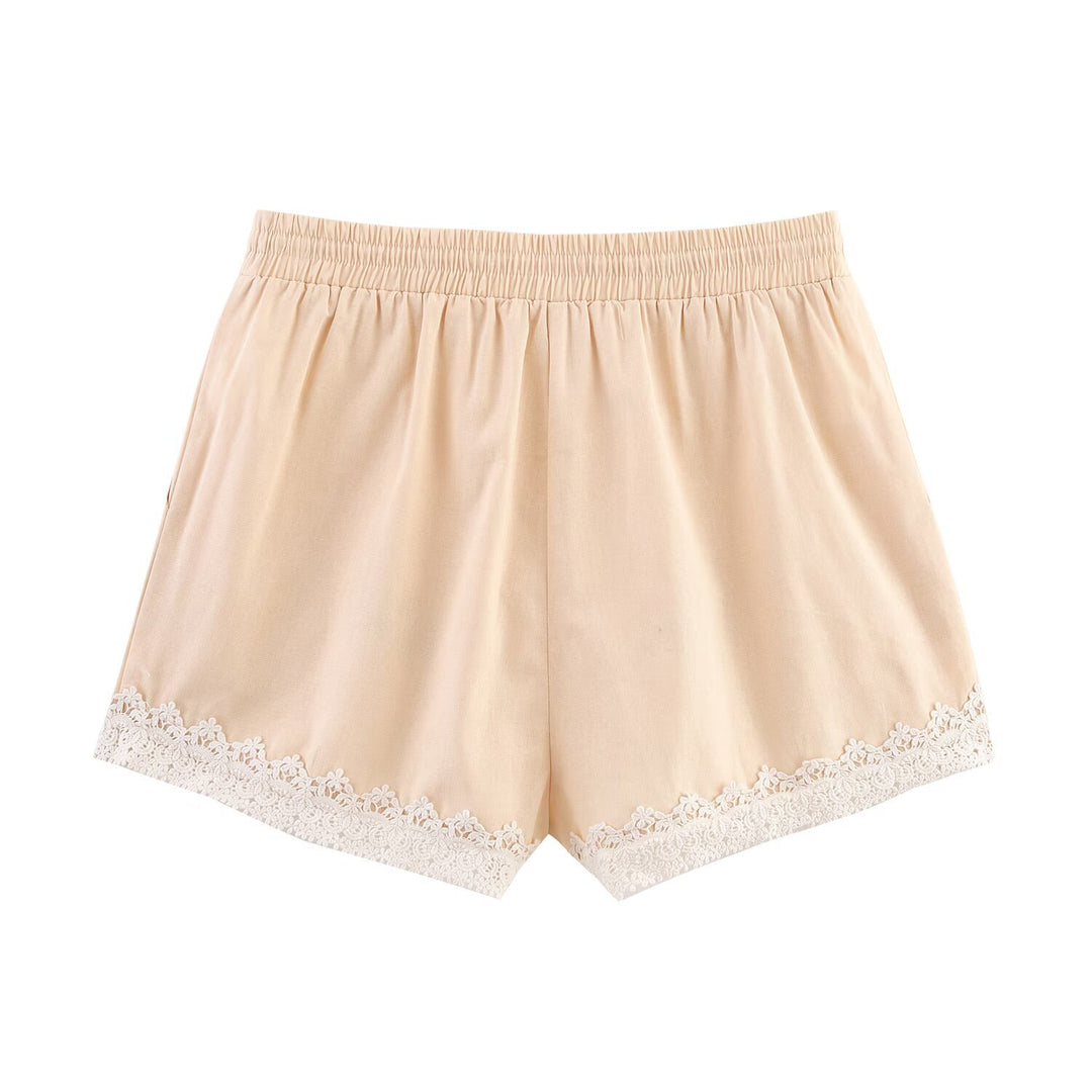 Femme Bestickede Blomster-Shorts Stilla