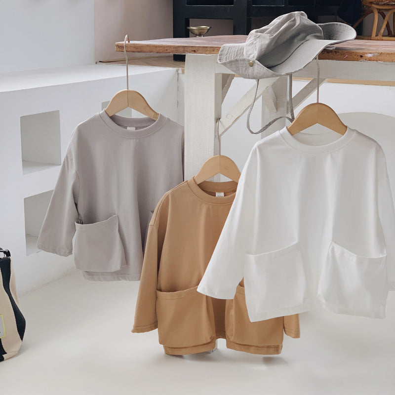 Femme Løs oversized top med lommer Stilla
