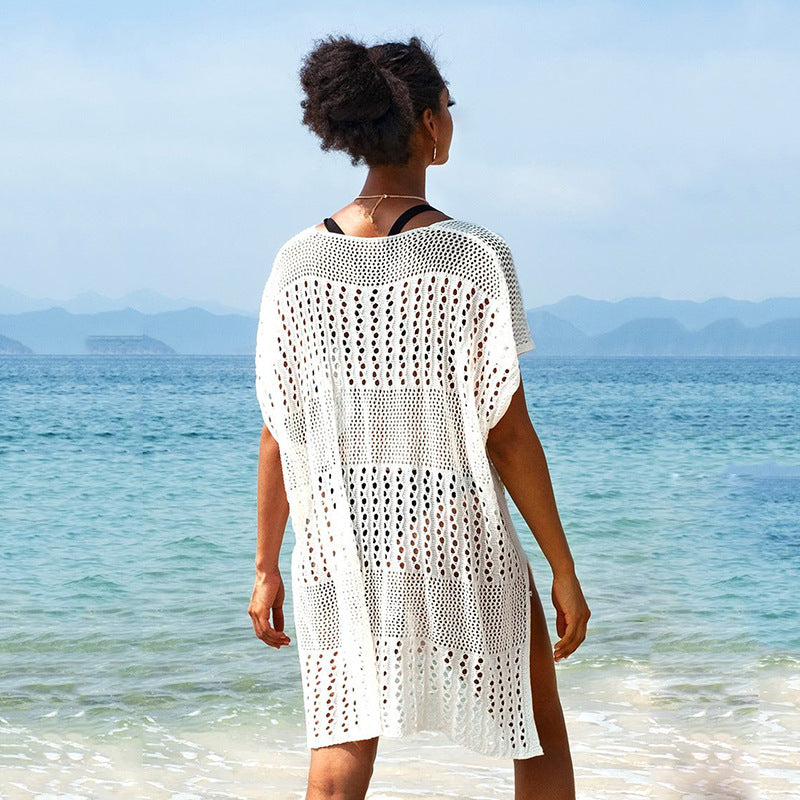 Dame Breezy Open-Knit Strand-Tunika Kjole Stilla
