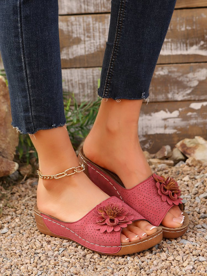Dame mode toe separator sandaler med blomstret design og ergonomisk komfort Stilla