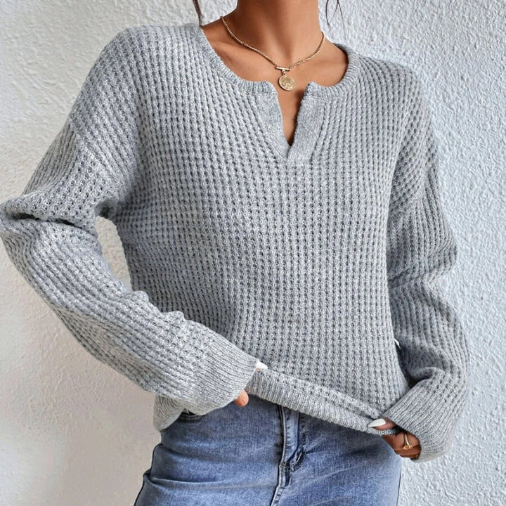 Femme Struktureret Langærmet Pullover-Sweater Stilla