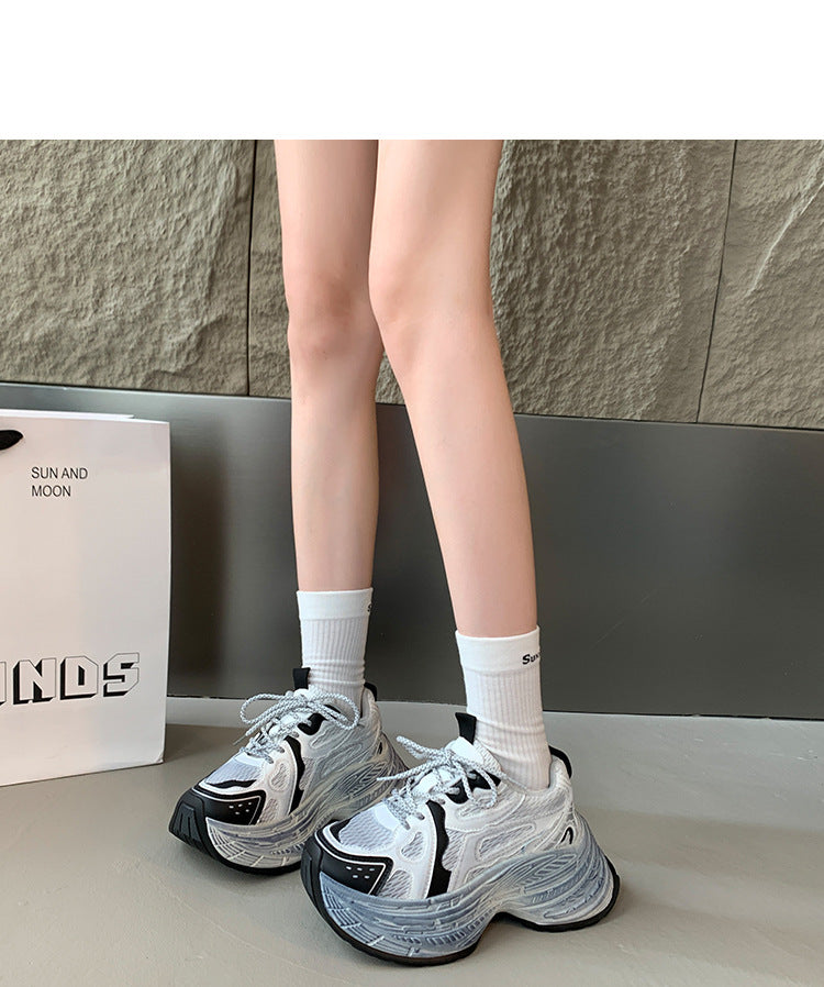 Dame Chunky Sneakers med åndbart mesh-overflade og robust såledesign Stilla