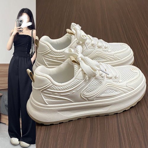 Dame Sporty Sneakers med åndbar mesh-overflade og støddæmpende sål Stilla