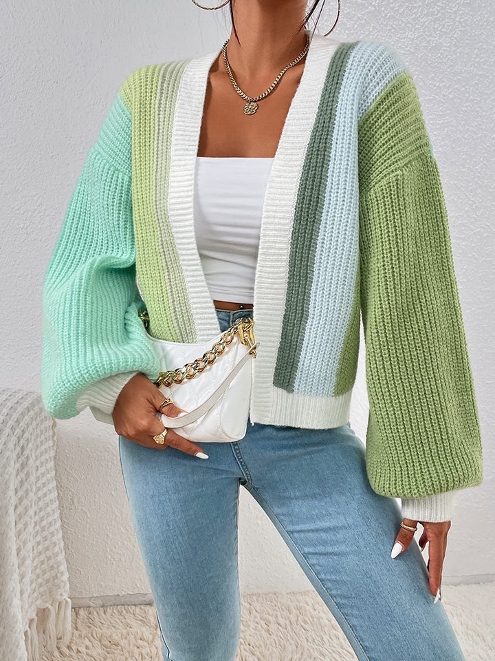 Femme Chunky Strik Bellærme Cardigan Stilla