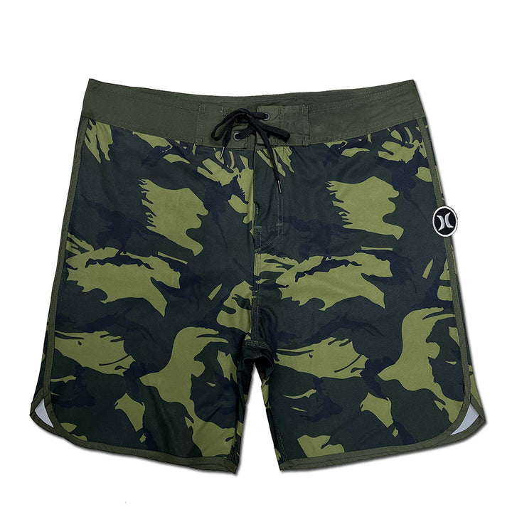 Herrer Bade-Shorts i moderne camouflage-look med praktisk snor Stilla