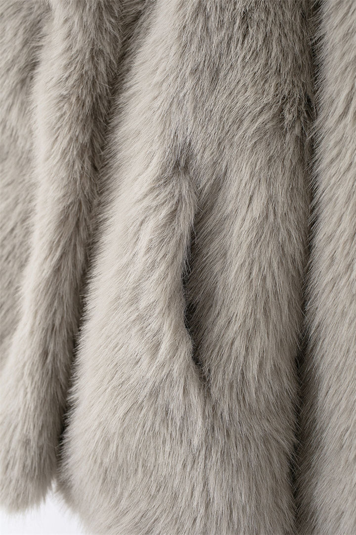 Stilla | Faux-fur-sjal-kravejakke